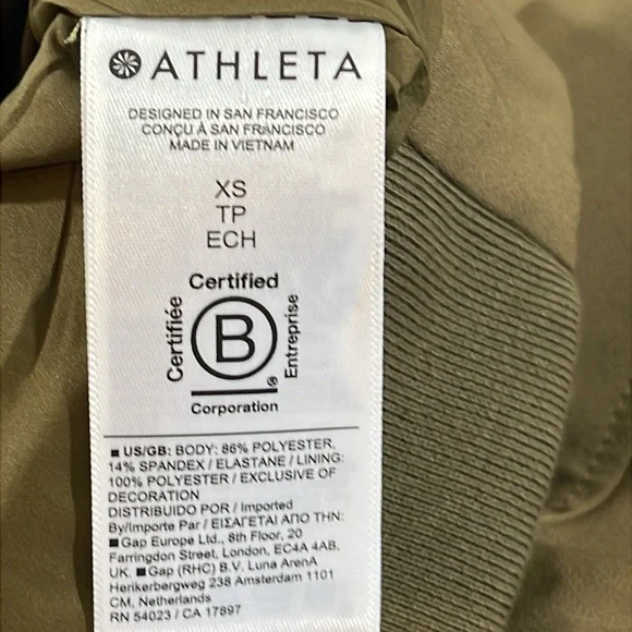 ATHLETA Endless Bomber Jacket Women's Size XS - Picture 9 of 11